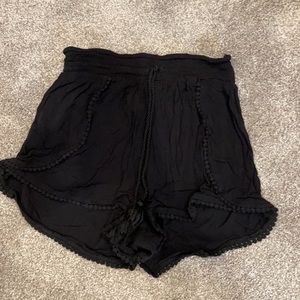 Black High Waisted Shorts